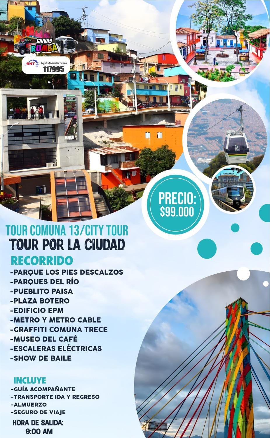 Cómo organizar un city tour en chivas rumba para turistas